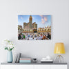 Printed in USA - Canvas Gallery Wraps - The door of the Kaaba called Multazam at Grand Holy Mosque Al-Haram - UAE - Islam