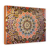 Printed in USA - Canvas Gallery Wraps  for Home Decor Tiles  - Central fragment of beautiful oriental persian carpet - Iran