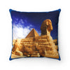 Faux Suede Square Pillow -  The Great Sphinx of Giza - Egypt