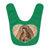 Fleece Baby Bib Verde - Nuestra Señora de Guadalupe, también conocida como la Virgen de Guadalupe - Mexico - Catholicism