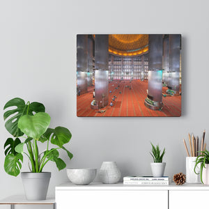 Printed in USA - Canvas Gallery Wraps - Muslim People in the Istiqlal Mosque - Indonesia - Universal Sunni - Islam