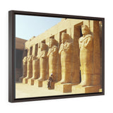Horizontal Framed Premium Gallery Wrap Canvas -  View of Luxor Temple - Egypt - Ancient religions