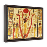 Horizontal Framed Premium Gallery Wrap Canvas - Hieroglyphs on the wall in King Tut`s Tomb in the Valley of Kings in Luxor - Egypt - Ancient religions