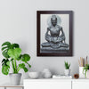 Buddhism - Framed Vertical Poster - Buddha in his Ascetic Practices - Fasting & Concentration - India