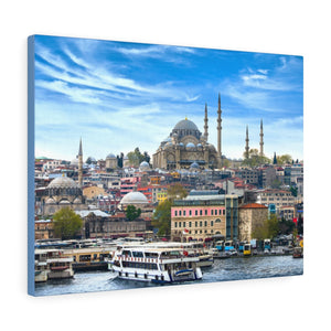 Printed in USA - Canvas Gallery Wraps - Istanbul the capital of Turkey - Blue Mosque - Islam