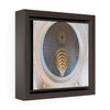 Square Framed Premium Canvas - Luster inside of the Grand Mosque in Kuwait - Islam