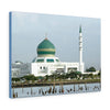 Printed in USA - Canvas Gallery Wraps - Mosque view from the sea - Islam religion