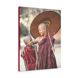 Printed in USA - Canvas Gallery Wraps - Novice Buddhist Monks at Shwe Yan Pyay Monastery - Myanmar - Buddhism