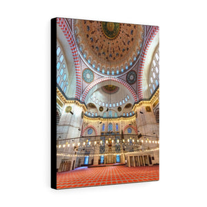Printed in USA - Canvas Gallery Wraps -  Interior of the Blue Mosque - Turkey - Islam