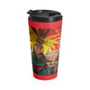 Stainless Steel Travel Mug - Vaso de acero - Fiestas en Basilica de Our Lady of Guadalupe, also known as the Virgen of Guadalupe - Mexico - Catholicism