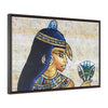 Horizontal Framed Premium Gallery Wrap Canvas - Beautiful Painting on Papyrus - Egypt - Ancient religions
