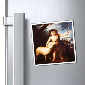 US Made - Magnets - for Christians to Remember our Saints and History -- for a BLESSED Home - Jesus as shepeard