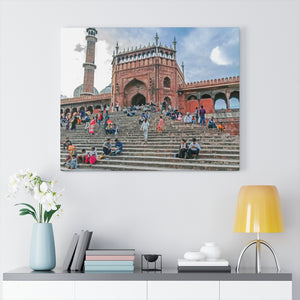 Printed in USA - Canvas Gallery Wraps - Main gate of Jama Masjid Msoque, Delhi, India - Islam