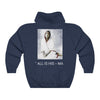 GILDAN 18500 - US Print - Unisex Heavy Blend Hooded Sweatshirt - Hindu Saint Ananda Mayi Ma - or bliss permeated Mother - - All is His