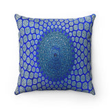 Faux Suede Square Pillow - Dome of the mosque from Isfahan, Iran