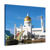 Printed in USA - Canvas Gallery Wraps - Sultan Omar Ali Saifudd - a royal Islamic mosque – Islam religion -  Bandar Seri Begawan capital of Brunei