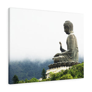 Printed in USA - Canvas Gallery Wraps - The Big Buddha giving Blessings - Hong Kong Lantau Island - China - Buddhism