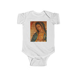 Body de jersey fino para bebé 100% Algodon  - Infant Fine Jersey Bodysuit - Our Lady of Guadalupe, also known as the Virgen of Guadalupe - Mexico - Catholicism