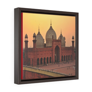 Square Framed Premium Canvas - Landmark mosque of Muhammad Ali in Cairo - Islam