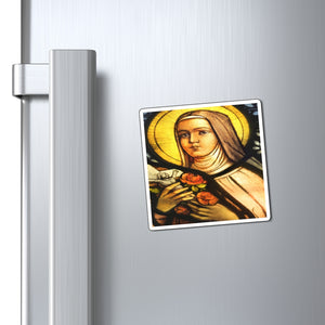 US Made - Magnets - for Christians to Remember our Saints and History -- Holy Nun on a church window