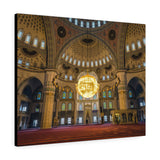 Printed in USA - Canvas Gallery Wraps -  Kocatepe Mosque interior in the evening - Ankara, Turkey - Islam