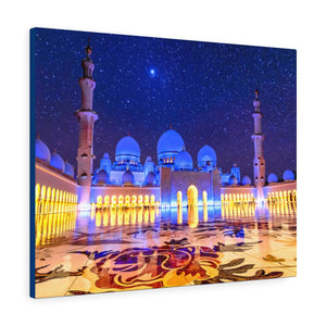 Printed in USA - Canvas Gallery Wraps - Sheikh Zayed Mosque - Capacity 122,000 - Islam religion - Abu Dhabi UAE