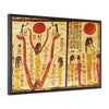 Horizontal Framed Premium Gallery Wrap Canvas - Hieroglyphs on the wall in King Tut`s Tomb in the Valley of Kings in Luxor - Egypt - Ancient religions