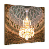 Printed in USA - Canvas Gallery Wraps - Sultan Qaboos Grand Mosque, MUSCAT – OMAN Main Hall, Dome & Great Chandelier - Islam