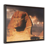 Horizontal Framed Premium Gallery Wrap Canvas - The Great Sphinx of Giza - Egypt - Ancient religions