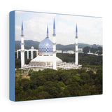 Printed in USA - Canvas Gallery Wraps - Blue Mosque, Shah Alam, Malaysia - Islam
