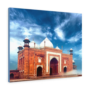 Printed in USA - Canvas Gallery Wraps - Masjid mosque near Taj Mahal in India - Islam
