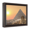 Horizontal Framed Premium Gallery Wrap Canvas - The Great Sphinx of Giza and Pyramid - Egypt - Ancient religions
