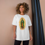 UNISEX Champion T-Shirt - 100% COTTON - Our Lady Virgin of Guadalupe - Miracle apparition of Virgin Mary in 1531 to a humble peasant Indian in Mexico