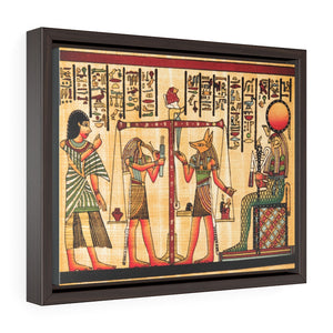 Horizontal Framed Premium Gallery Wrap Canvas - Egyptian papyrus - Egypt - Ancient religions