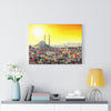 Printed in USA - Canvas Gallery Wraps - Badshahi Mosque view from Lahore fort at sunset - Pakistan - Islam