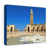 Printed in USA - Canvas Gallery Wraps - Hassan II Mosque in Casablanca, Morocco - Africa - Islam