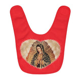 Fleece Baby Bib Rojo - Nuestra Señora de Guadalupe, también conocida como la Virgen de Guadalupe - Mexico - Catholicism