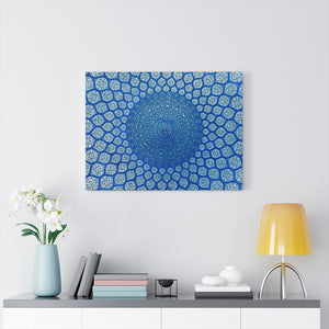 Printed in USA - Canvas Gallery Wraps - Dome of the mosque, oriental ornaments from Isfahan, Iran - Islam