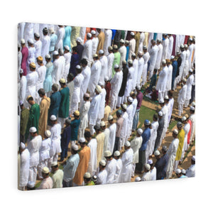 Printed in USA - Canvas Gallery Wraps - Kolkata, West Bengal, India - 7/18/2015 - Muslim prayer - Islam