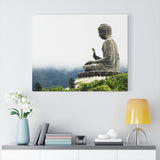 Printed in USA - Canvas Gallery Wraps - The Big Buddha giving Blessings - Hong Kong Lantau Island - China - Buddhism