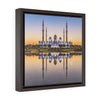 Square Framed Premium Canvas - Shikh Zayed Grand mosque in Abu Dhabi - UAE