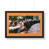 Buddhism -Framed Horizontal Poster - Buddhist Nuns Food Line in TKAM CA Monastery USA  - Print in USA Printify