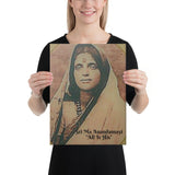 Canvas - Hindu Saint Ananda Mayi Ma - or Bliss permeated Mother - CV-MA-1002 IMAGES OF GOD