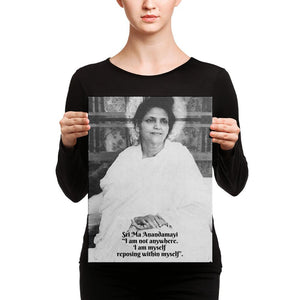 Canvas - Hindu Saint Ananda Mayi Ma - or Bliss permeated Mother - CV-MA-1009 IMAGES OF GOD
