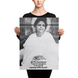 Canvas - Hindu Saint Ananda Mayi Ma - or Bliss permeated Mother - CV-MA-1009 IMAGES OF GOD