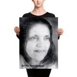 Canvas - Hindu Saint Ananda Mayi Ma - or Bliss permeated Mother - CV-MA-1016 IMAGES OF GOD