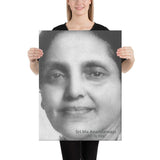 Canvas - Hindu Saint Ananda Mayi Ma - or Bliss permeated Mother - CV-MA-1017 IMAGES OF GOD