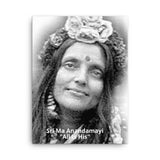 Canvas - Hindu Saint Ananda Mayi Ma - or Bliss permeated Mother - CV-MA-1027 IMAGES OF GOD
