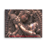 Canvas - Krishna and Radha in Divine Love - Statue of Lord Krishna, Krishna temple, Hampi, Karnataka state, India IMAGES OF GOD