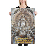 Canvas - Lord Ganesh Fills Your Home With Prosperity & Fortune - Hinduism IMAGES OF GOD